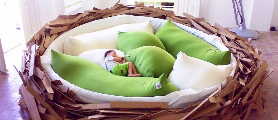 Riesen-Nest-Bett erfüllt alle Träume