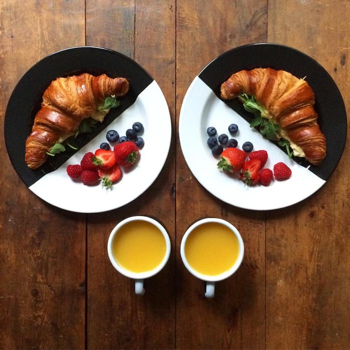 Symmetrisches Frühstück jeden Morgen? Nur für beste Freunde!